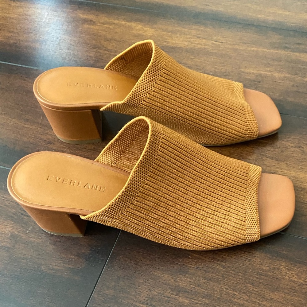 Everlane Tan Mules